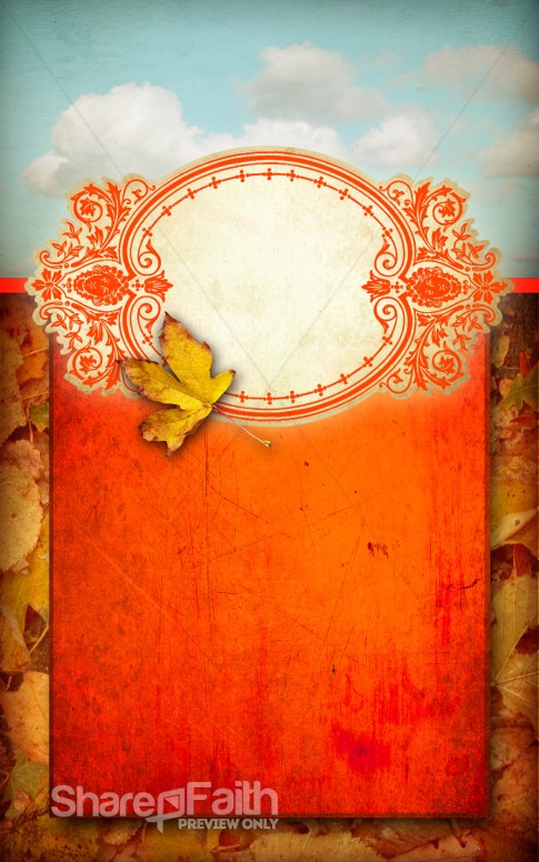 Leaves Changing Fall Bulletin Cover