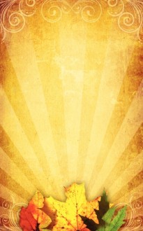 Happy Thanksgiving Program Cover Template