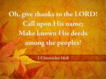 Thanksgiving Joy PowerPoint Sermon