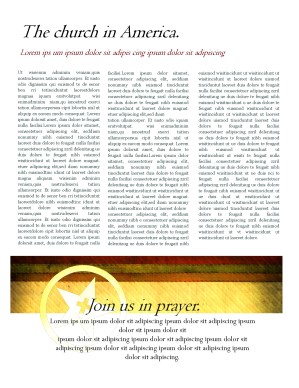 The Cross Newsletter Template