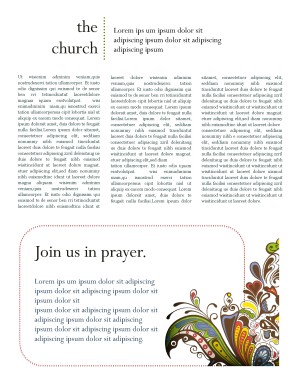 Retro Church Newsletter Template