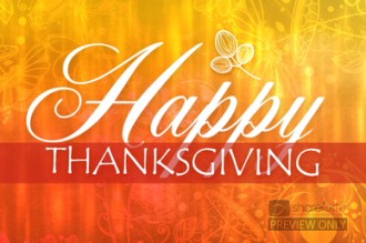 Happy Thanksgiving Welcome Video Loop
