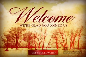 Winter Scenery Church Welcome Video
