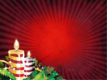 Christmas Candles PowerPoint Template