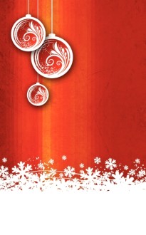 Christmas Snow Church Bulletin Cover