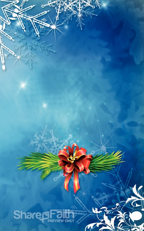 Winter Snowflake Church Bulletin Cover | Christmas Bulletins