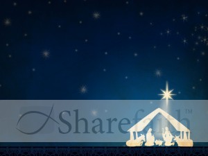 Nativity Scene Background Slide