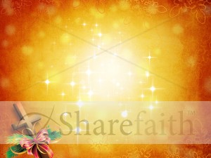 Christmas Cross Worship Background