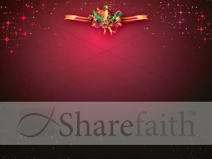 Christmas Wreath Worship Background