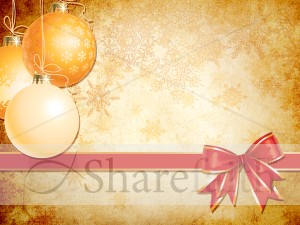 Christmas Ornaments Worship Background