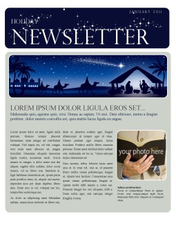 Christmas Newsletter Template