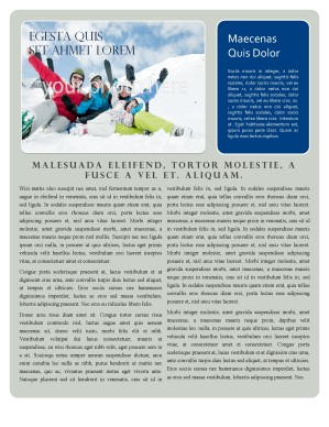 Christmas Newsletter Template