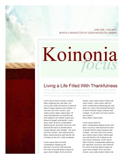 Hold Fast Church Newsletter