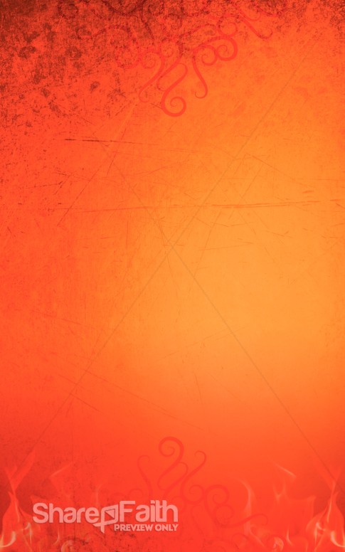 Orange Church Bulletin Template
