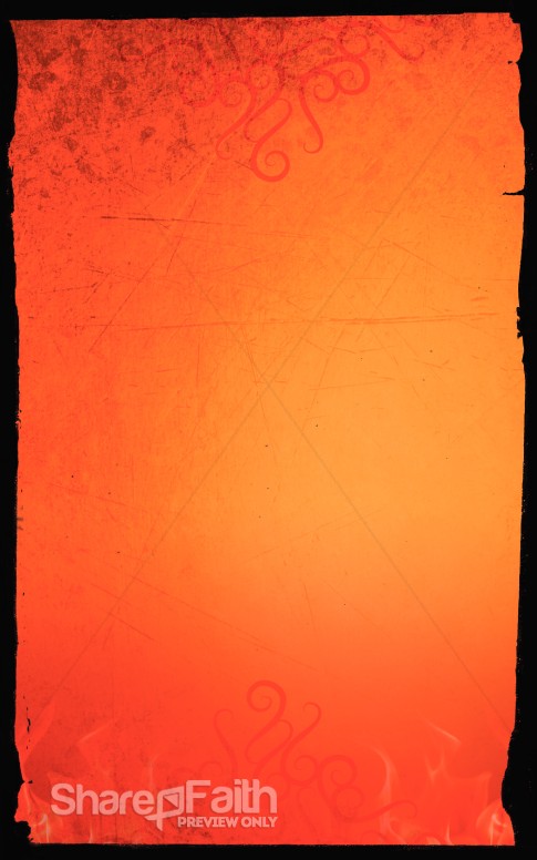 Orange Bulletins for Church