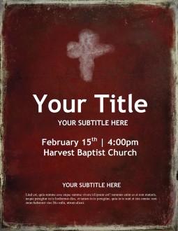 Lent Season Church Flyer
