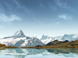 Mountain Landscape Worship Background