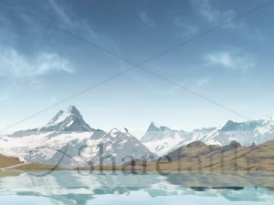Mountain Landscape Worship Background