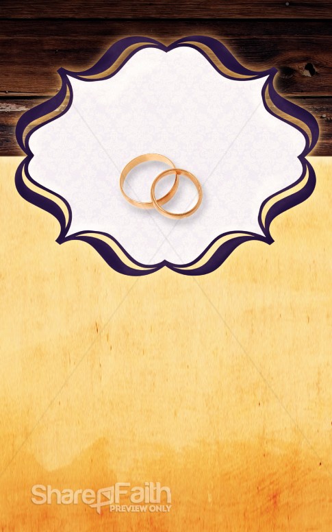 Wedding Bulletin Cover