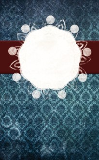 Blue and Maroon Pattern Church Bulletin Template