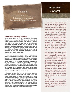 Open Bible Church Newsletter