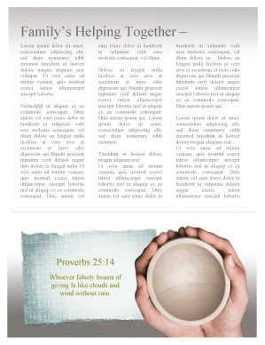 Almsgiving Church Newsletter