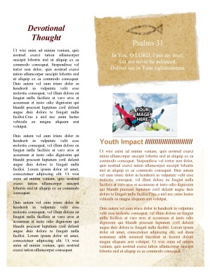 Lent Church Newsletter Template