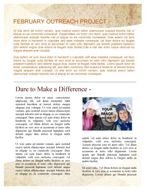 Lent Church Newsletter Template