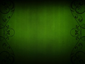 Green Flourishes PowerPoint Slides