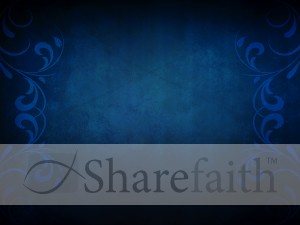 Blue Flourishes Worship Backgrounds
