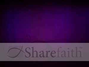 Purple Flourishes Worship Slides