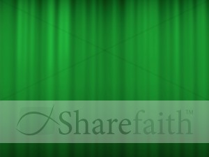 Wavy Green Worship Background
