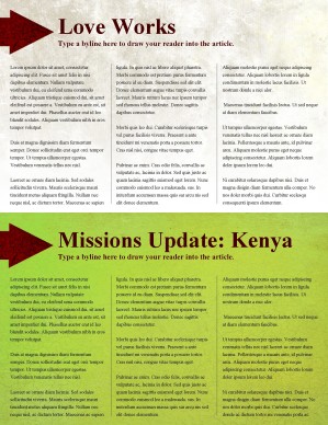 Apple Church Newsletter Template