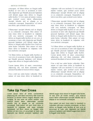 The Church Newsletter Template