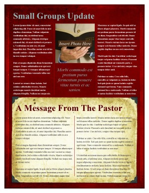 Tree Church Newsletter Template
