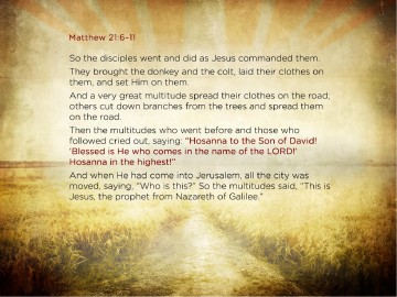 Palm Sunday Bible Sermon PowerPoint