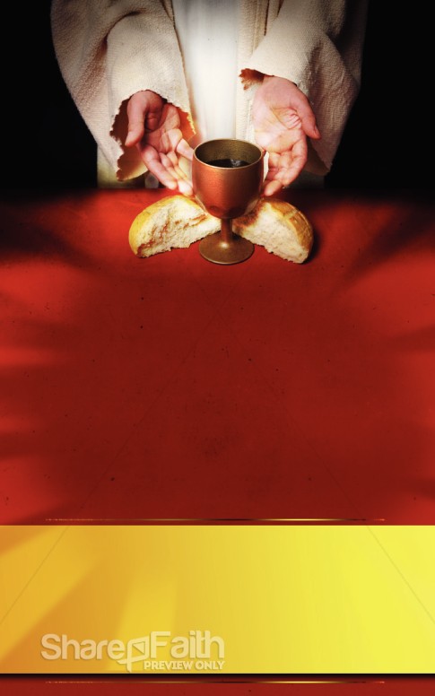 Communion Church Bulletin Template