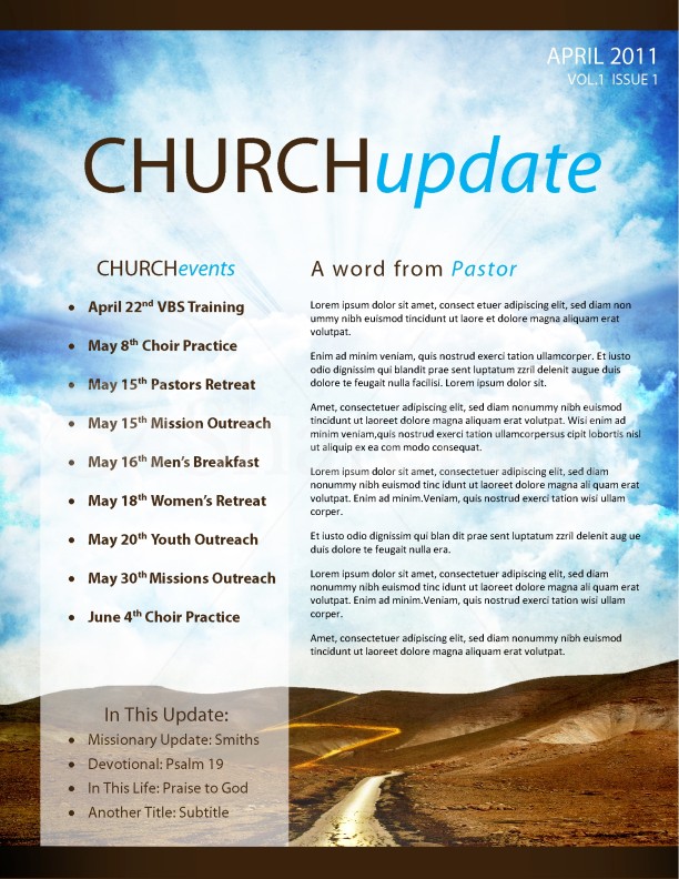 Church Bulletin Templates For Microsoft Word