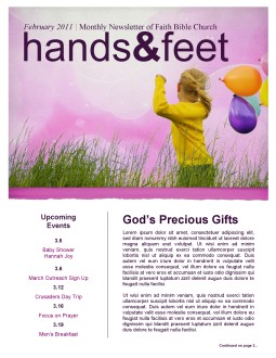 Children Newsletter Template