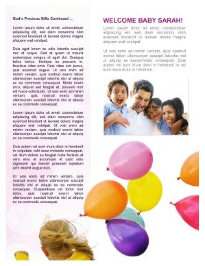 Children Newsletter Template