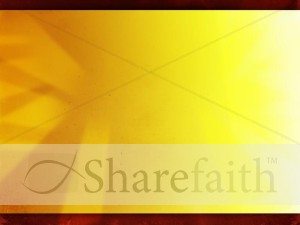 Yellow Abstract Worship Slide