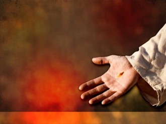 Jesus Hand Worship Background