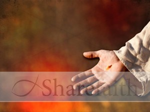 Jesus Hand Worship Background