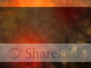 Orange Abstract Worship Background