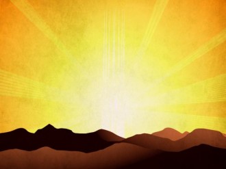 Sunrise Mountains Worship Background