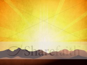 Sunrise Mountains Worship Background
