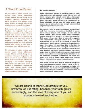 Easter Season Church Newsletter Template