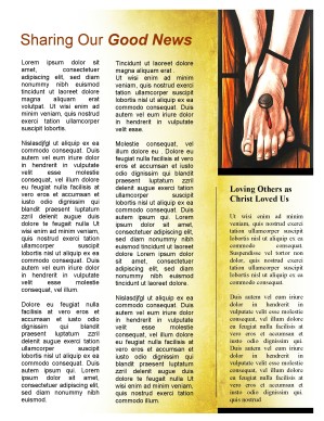 Easter Season Church Newsletter Template
