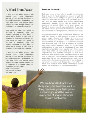 Worshipper Church Newsletter Template