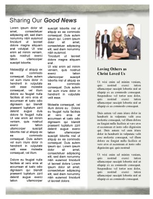 Worshipper Church Newsletter Template
